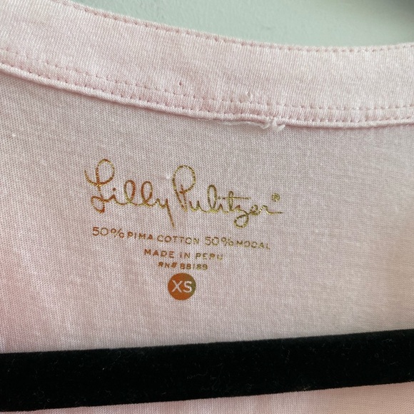 Lilly Pulitzer Pink Shay Ruffled Sleeveless Tank Top In Paradise Tint Size XS - Picture 4 of 9